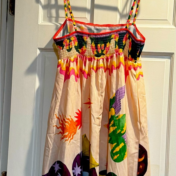 Adorable fun whimsical pattern, spaghetti strap size extra large dress. - Picture 2 of 4